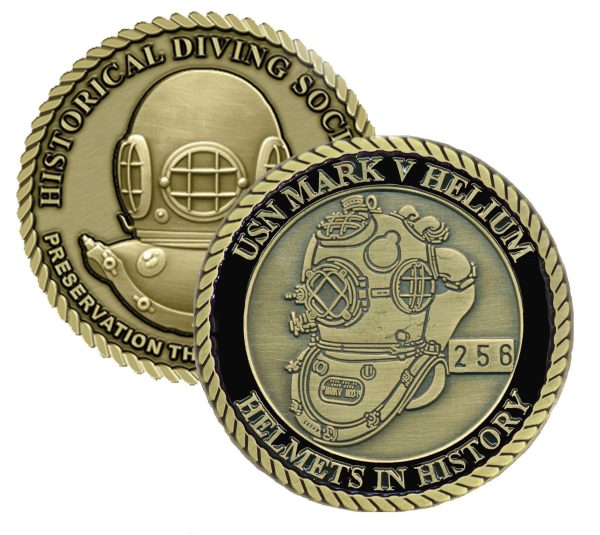 US Navy Mark V Helium Helmets in History Challenge Coin (Series Set # 1)