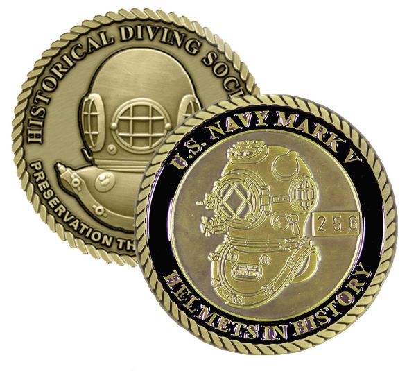 US Navy Mark V Helmets in History Challenge Coin (Series Set # 2)