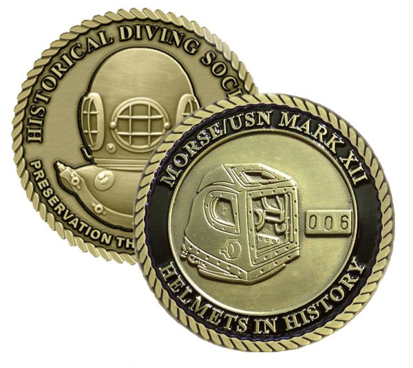 Morse/USN Mark XII Helmets in History Challenge Coin (Series Set #3)