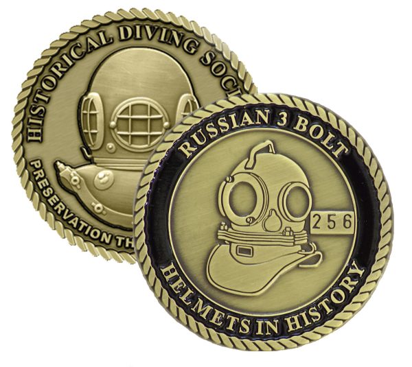 Russian 3 Bolt Helmets in History Challenge Coin (Series Set # 2)