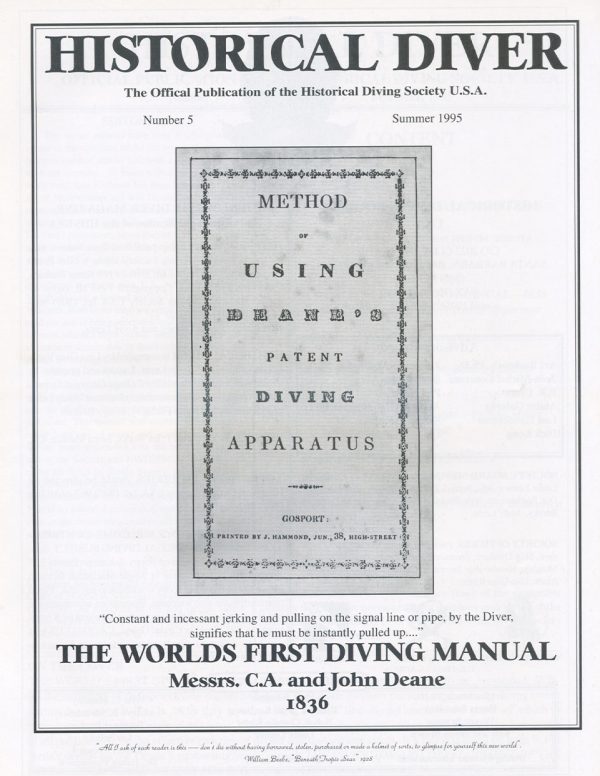 Back Issue: Journal of Diving History #005